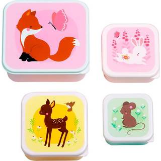 A Little Lovely Company Lunch & snack box sæt - forest friends