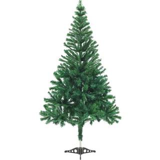 Kunstigt Juletræ Med Fod 150 Cm 380 Grene - Hvid / 120 x 65 cm