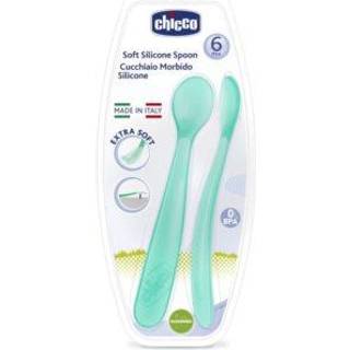 Chicco Soft Silicone teske 6m+ Pink 2 stk. - 2 stk.