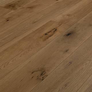 Wallmann Herregårdsplank - Eg Rustik/wood Line, Børstet Natur Olie