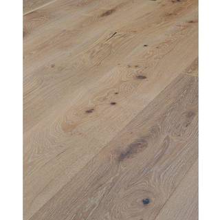 Wallmann Herregårdsplank - Eg Rustik/wood Line, Børstet Hvid Matlak