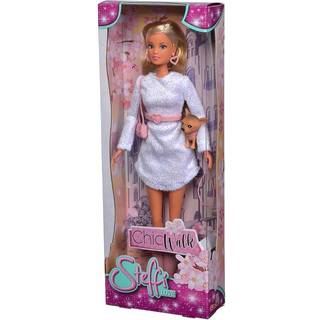 Simba Steffi Love Steffi Love Doll Chic Walk tilbeh?r inkluderer Steffi 1 hund og 1 h?ndtaske fantastisk til fantasifuldt spil i alderen 3 og op