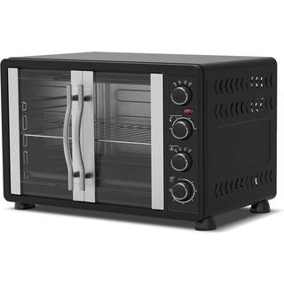 TurboTronic FEO45 Elektrisk Ovn - med franske døre - 45L - Sort