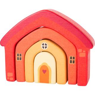 Small foot Wooden Building Blocks House aktiviteter legetøj af træ 12 m+ 4 stk. - 4 stk.