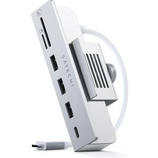 Satechi USB-C Clamp Hub til iMac 24 (2021) - Silver