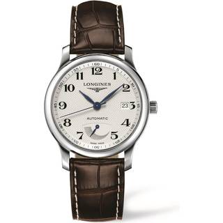 Longines L2.708.4.78.3 Master Sølvfarvet/Læder Ø38.5 mm