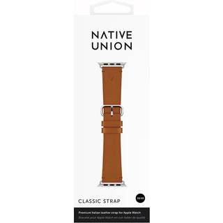 Apple Watch (38/40/SE/41/42mm) Native Union Classic Ægte Læder Rem - Brun