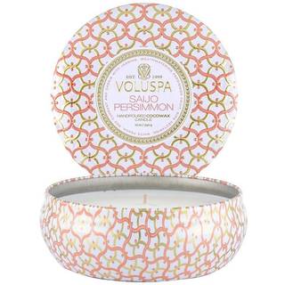 Voluspa Maison Blanc 3-wick Tin duftlys 40 timer Saijo Persimmon