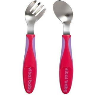 Vital Baby Nourish Growing Up Vinklet Bestik - Pink