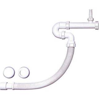 Intra Juvel flex vandlås til køkkenvask med sidestuds, 1 1/2", 50/40 mm, hvid