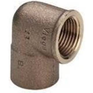Viega Overgangsvinkel 90° muffe/muffe 15 mm x 1/2" rødgods