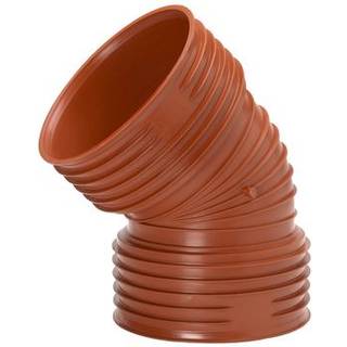 Uponor bøjning 45° 250mm m/2 muffer, Ultra Rib 2