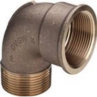Viega Bøjning 90° muffe/nippel 1 1/2" rødgods