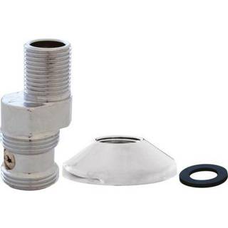 Excentrisk forkromet tilgangsstykke 3/4" x 1/2" med roset og afspærring