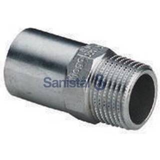 Viega Sanpress Inox indstiksstykke 22 x 1/2" rustfrit stål, 436735