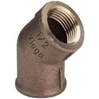 Viega Bøjning 45° muffe/nippel 1 1/4" rødgods