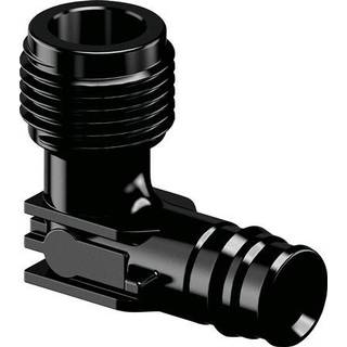 Uponor q&e vinkel 90° med nippel ppsu sort 16 mm x 12