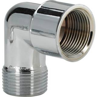 Vinkel 3/4" muffe/nippel. Forkromet messing