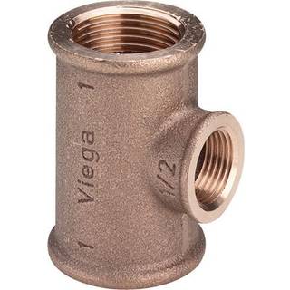 Viega T-stykke 2 1/2" rødgods