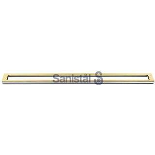 Unidrain HighLine ramme 800/10 mm. Rustfrit stål/Messing