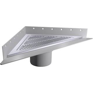 Purus Corner gulvafløb sampak Ø110 mm lodret uden