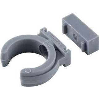 Wafix rørholder 50 mm med afstandsklods grå