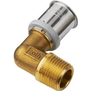 Roth Vinkel 90° 20 mm x 1/2" nippel
