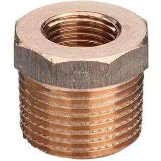 Viega Nippelmuffe 1" x 3/8" rødgods