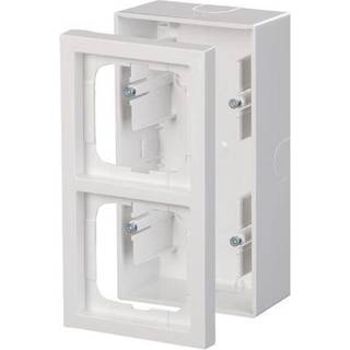 ABB impressivo underlag m ramme 2m hvid