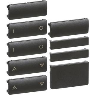 LK IHC Wireless FUGA tangentsæt for batteritryk 6SL 1½ modul, koksgrå