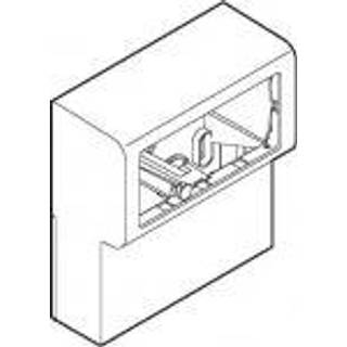 LK FUGA Softline panelunderlag 2 modul vandret uden sprosse 49 mm dyb, hvid