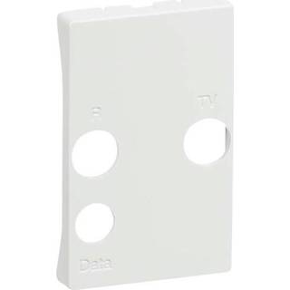 LK FUGA afdækning til antenneudtag TV, R og SAT T2 1½ modul, hvid