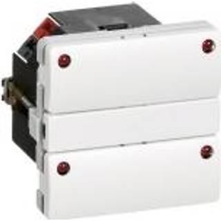 LK KNX FUGA betjeningstryk 4 tryk + LED 1 modul, hvid