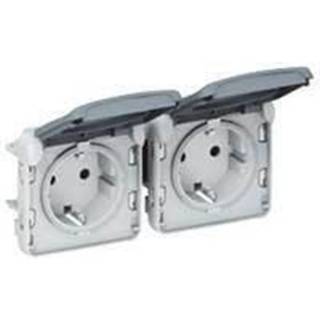 Legrand Plexo stik tysk std dobb.  2p+j ip55 16a