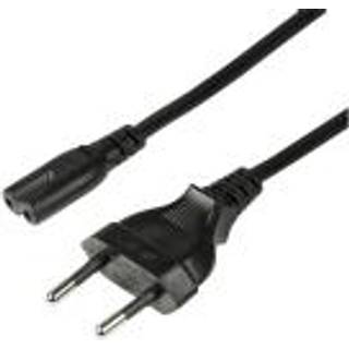 LogiLink Apparatkabel Euro - C7 Svart 3