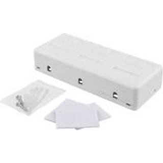 Deltaco Surface Mount Box For Keystone 6 ports White