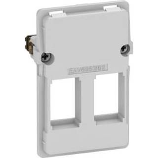 LK FUGA dataudtag uden konnektor f/2 Keystone-large 1½ modul, uden afdækning