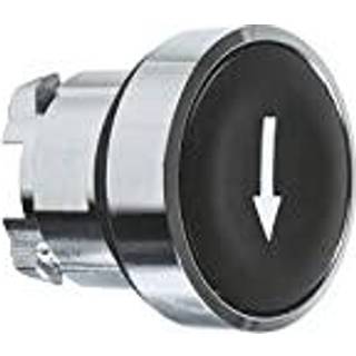 Schneider Electric Trykknap plan sort M/hvid pil