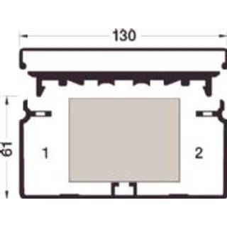 Tehalit kanalbund F/FB60131 2 meter - perlehvid