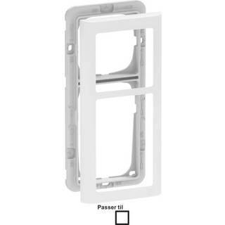 LK Fuga Soft Design + Ramme 2 1/2  Modul Hvid - 560D60251L