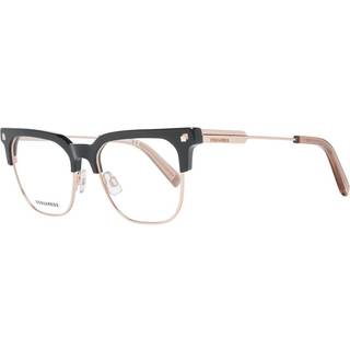 Dsquared2 Unisex DQ5243 A01 Optiske stel Outlet Acetat Sort Firkantet