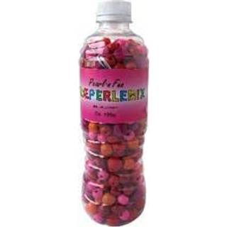 Pearl`n Fun Træperlemix 190g rød/pink/orange