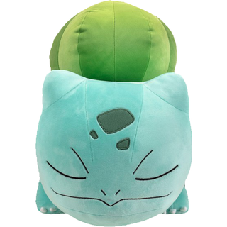 Pokémon 18-tommer Bulbasaur plysbamse - krammevenlig rejsekammerat til lur, bilkørsel og leg