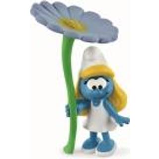 Schleich Smurfs Collectible Retro Cartoon Toys for Boys and Girls Smurfette With Flower Toy Figurine Ages 3