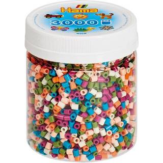 Hama Midi, perler, 3.000 stk., mix 58, 6 standardfarver [Levering: 1-2 dage]