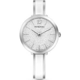Crystalline Delight Uhr, Schweizer Produktion, Metallarmband, Weiß, Edelstahl