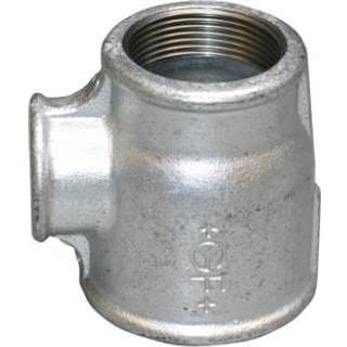 +GF+ tee 90° galvaniseret reduceret 1 1/2-1 1/2-1 1/4''