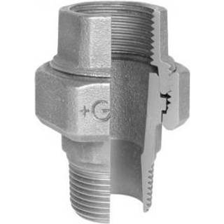 +GF+ Union galvaniseret muffe/nippel konisk tætning 1 1/2"