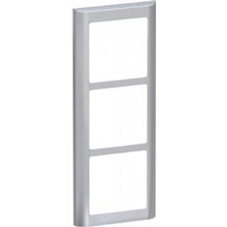 LK FUGA Soft 63 Design ramme 3x1 modul, stålmetallic