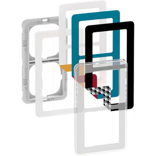 Fuga choice design + ramme 2x1 modul transparent + 6 farver